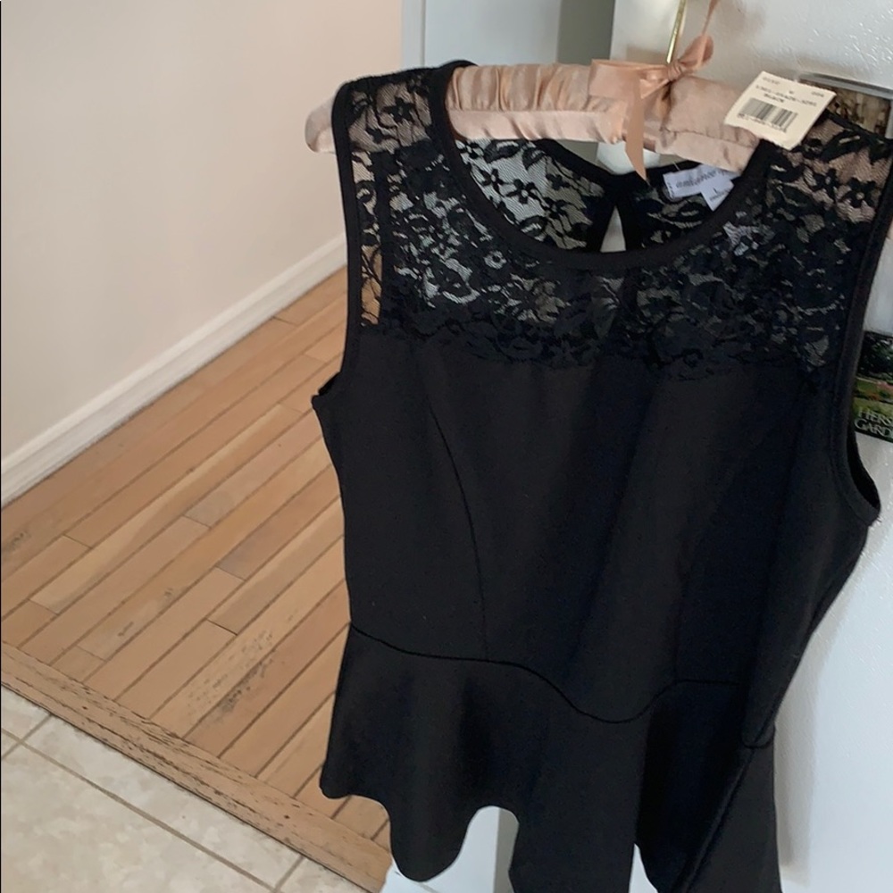 Black lace top